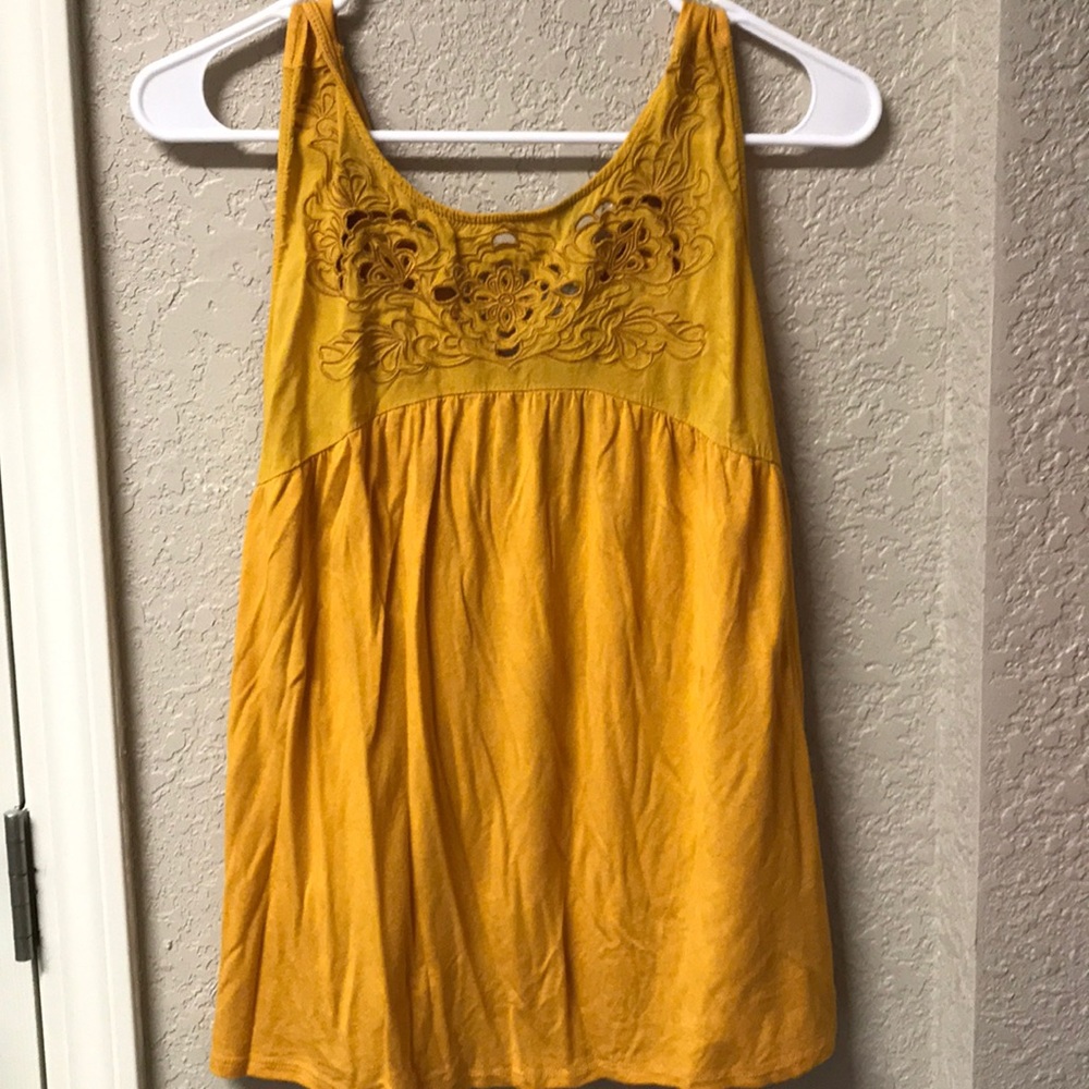 Yellow Cut-Out Tank